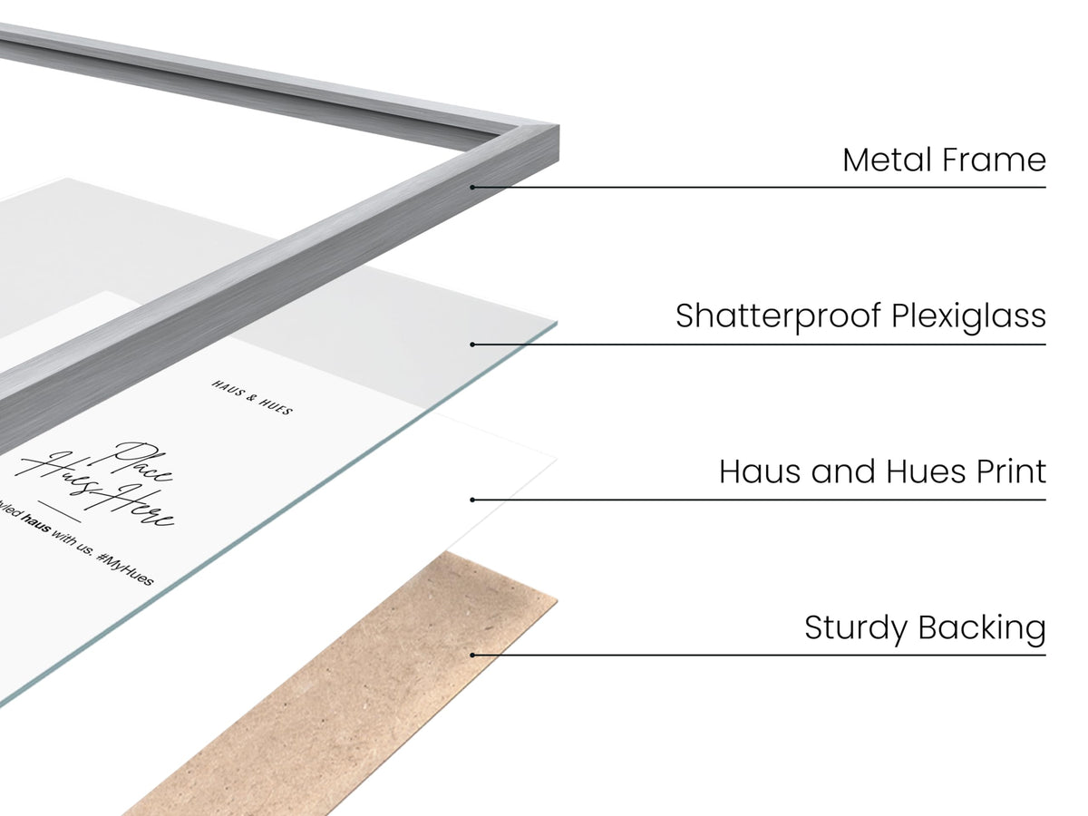8.5x11 Silver Metal Picture Frames