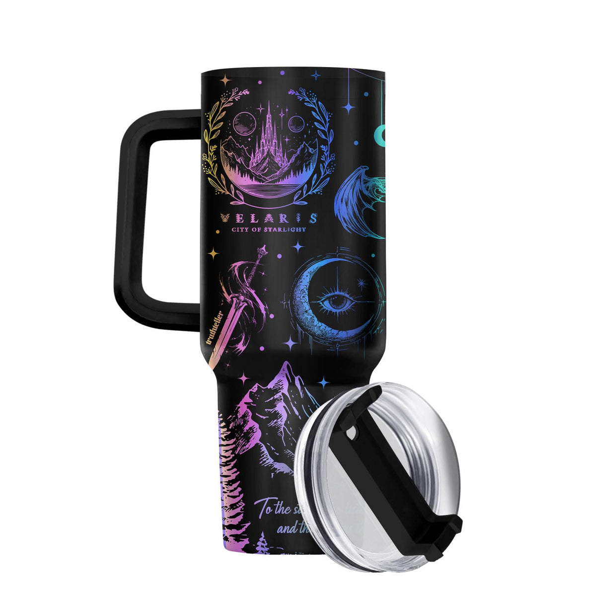 Celestial Dragon 40 oz Tumbler with Handle