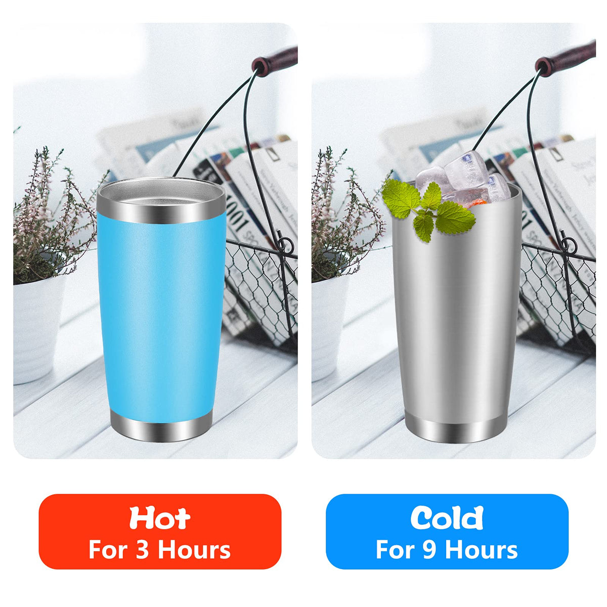 20oz Tumbler with Lid and Straw Stainless Steel Tumbler Cup Vacuum Insulated Double Wall Travel Coffee Mug Powder Coated Coffee Cup