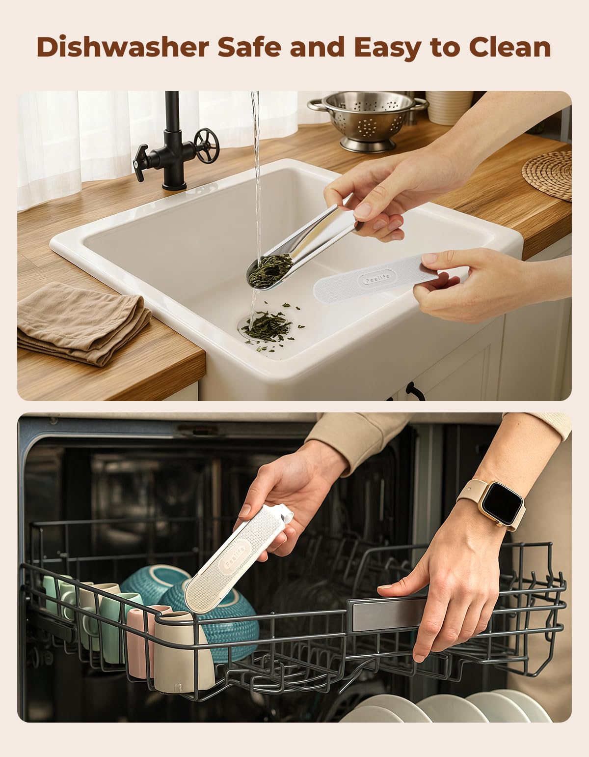 2Pcs 2-in-1 Tea Scoop Infuser for Loose Leaf Tea Strainer Fine Mesh (2 Count)