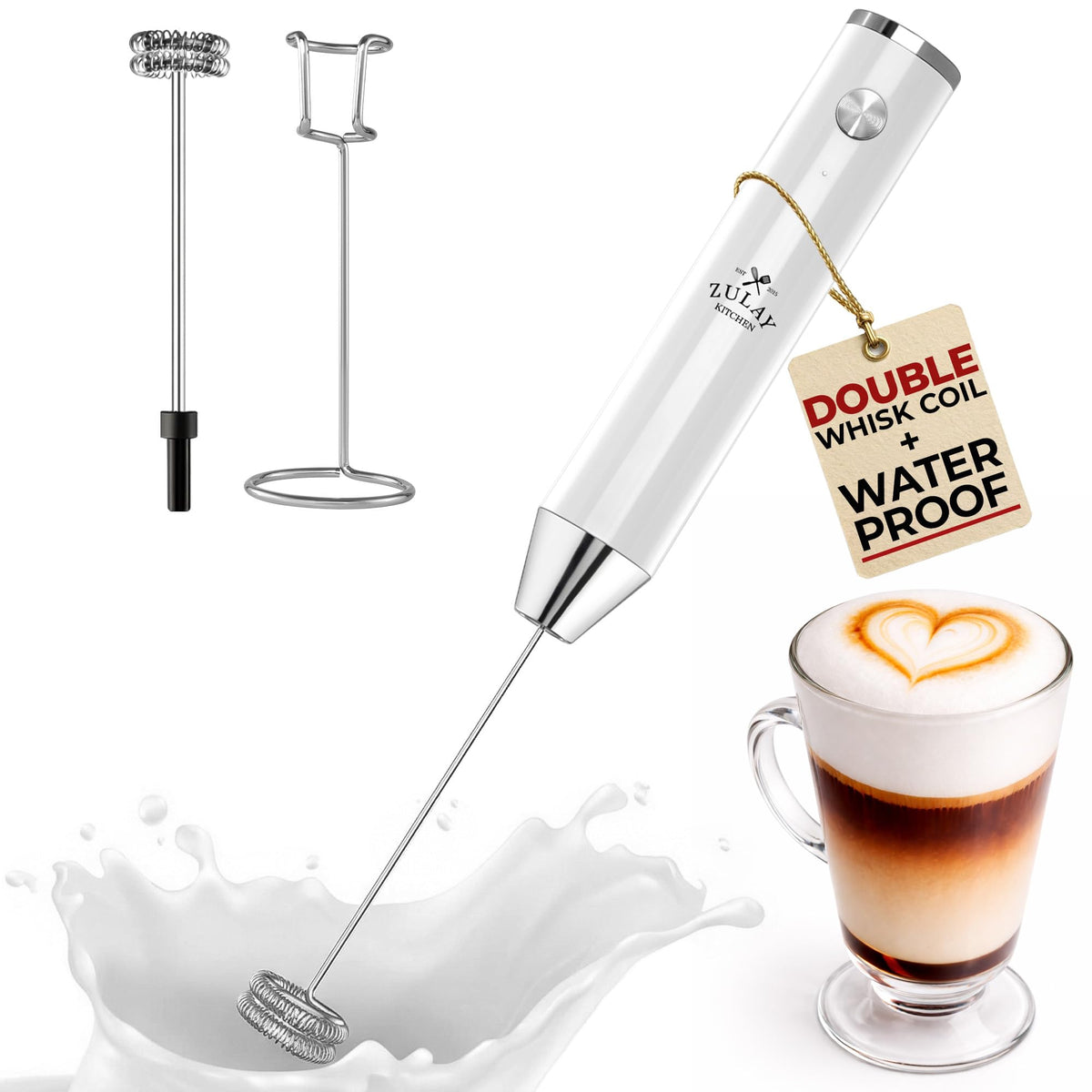 Rechargeable Milk Frother Handheld