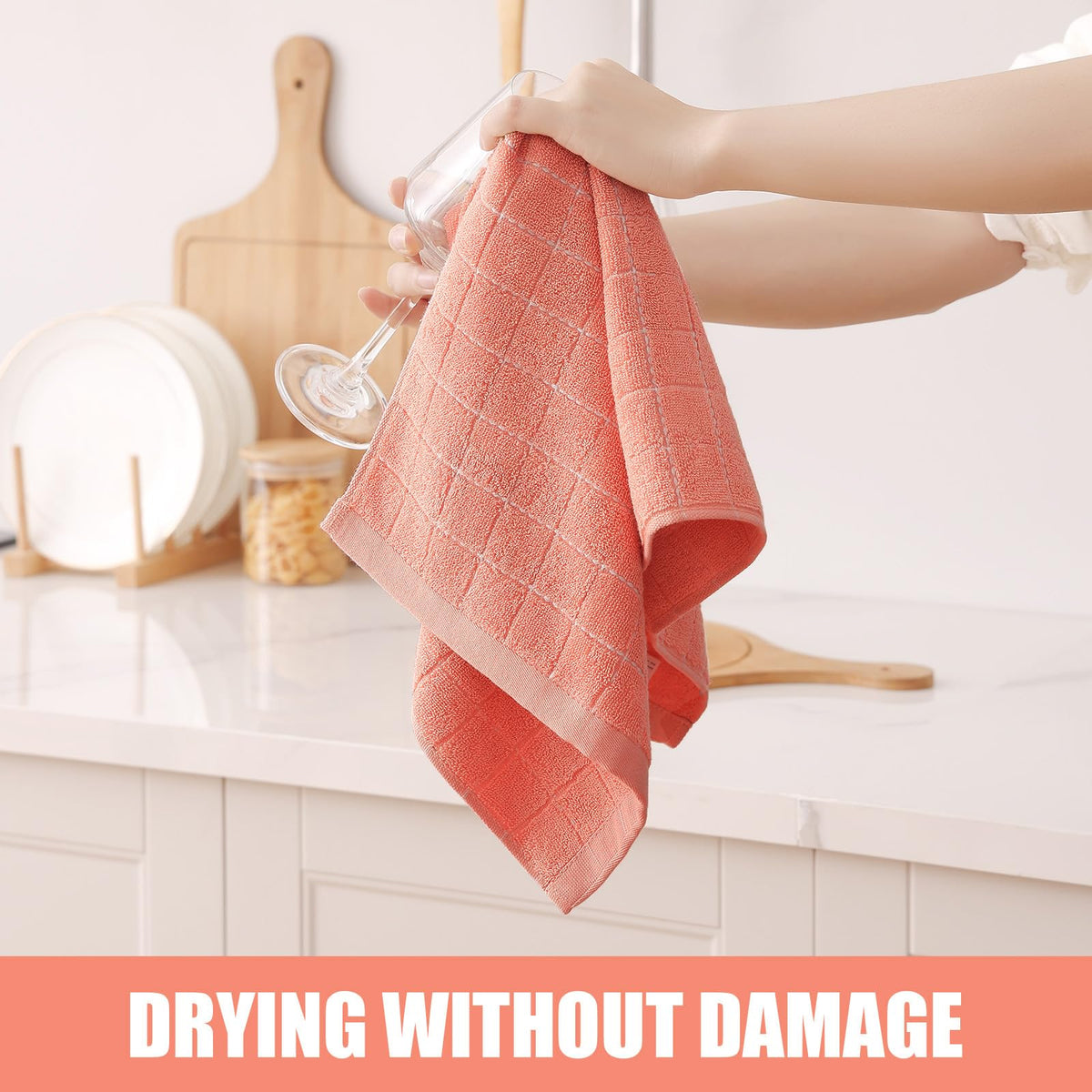 100% Cotton Terry Kitchen Towels (6 Count)