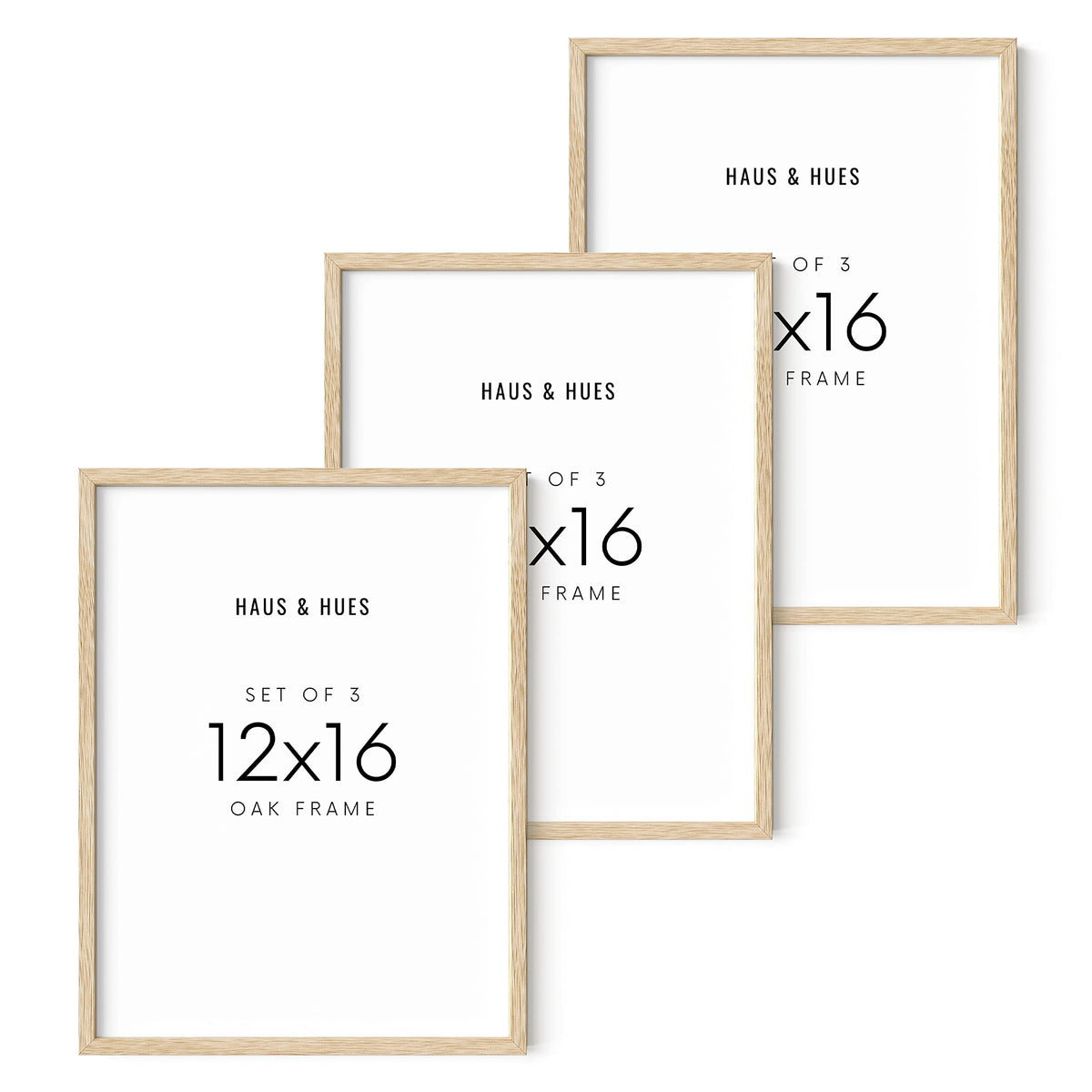 Beige Wood Oak 12x16 Picture Frame (3 Count)