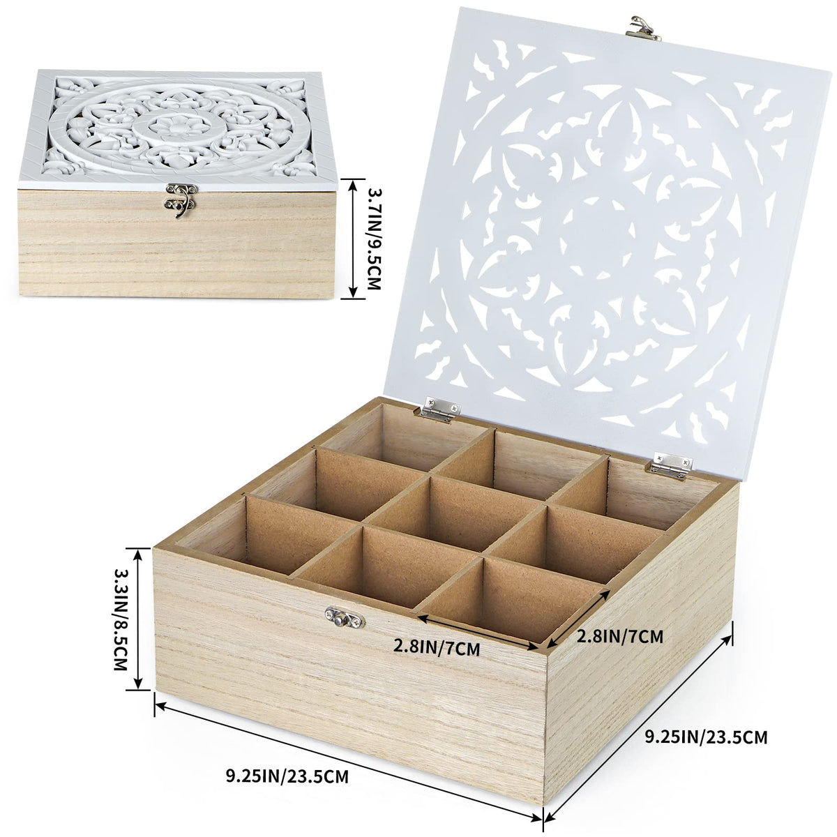 Wood Tea Bag Organizer
