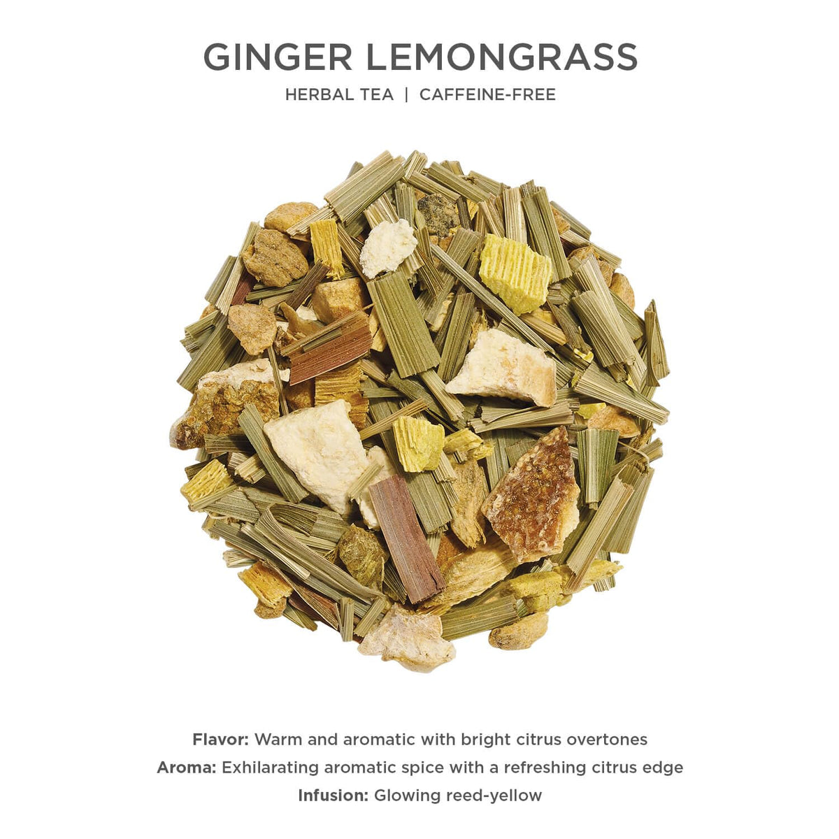 Ginger Lemongrass Loose Leaf Tea Canister (2.82 Ounce)
