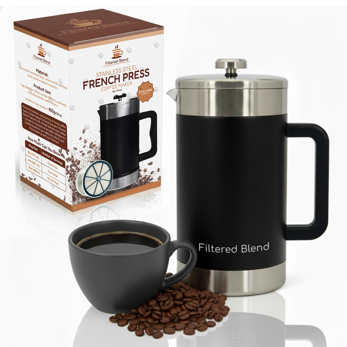 54 oz French Press Coffee Maker