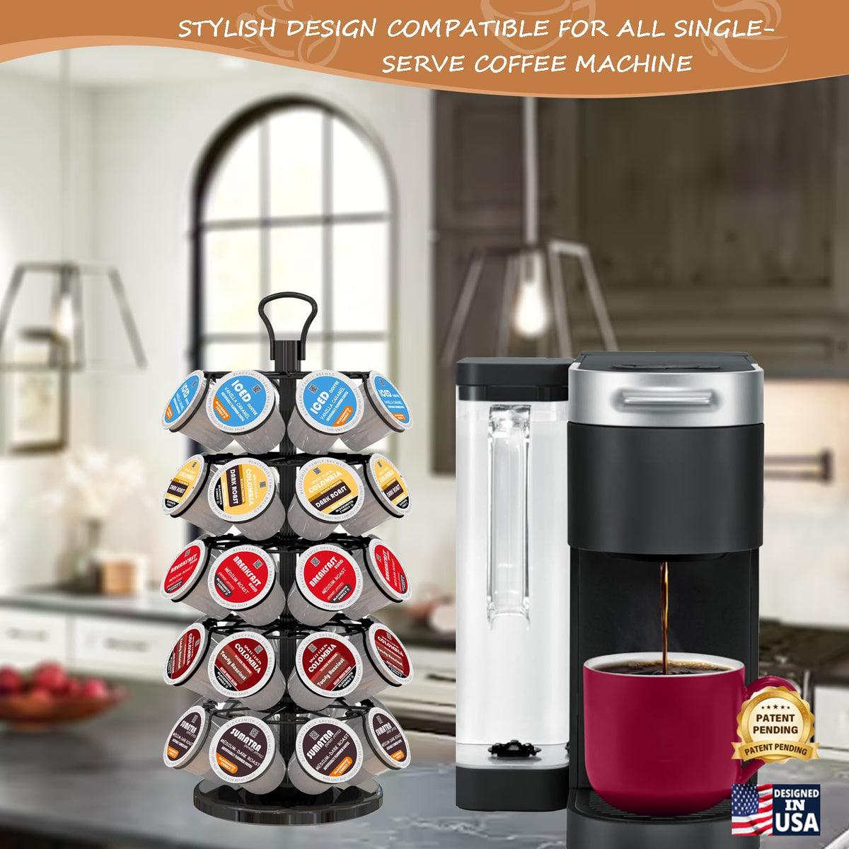 K Cup Holder 40 Pods Capacity