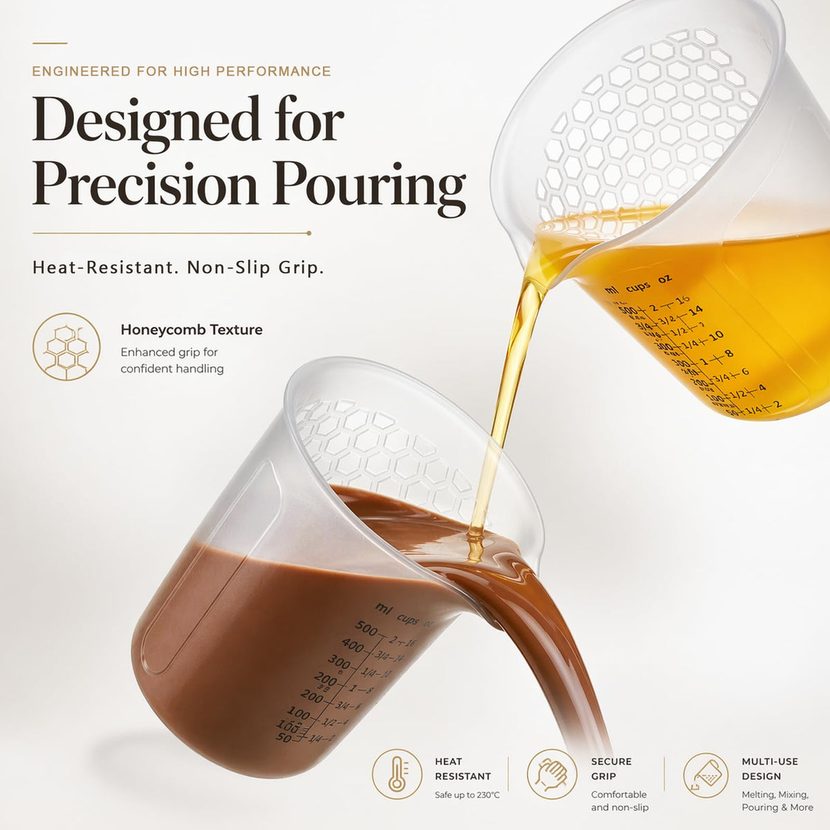 Silicone Measuring Cups Set 1 (6 Count)