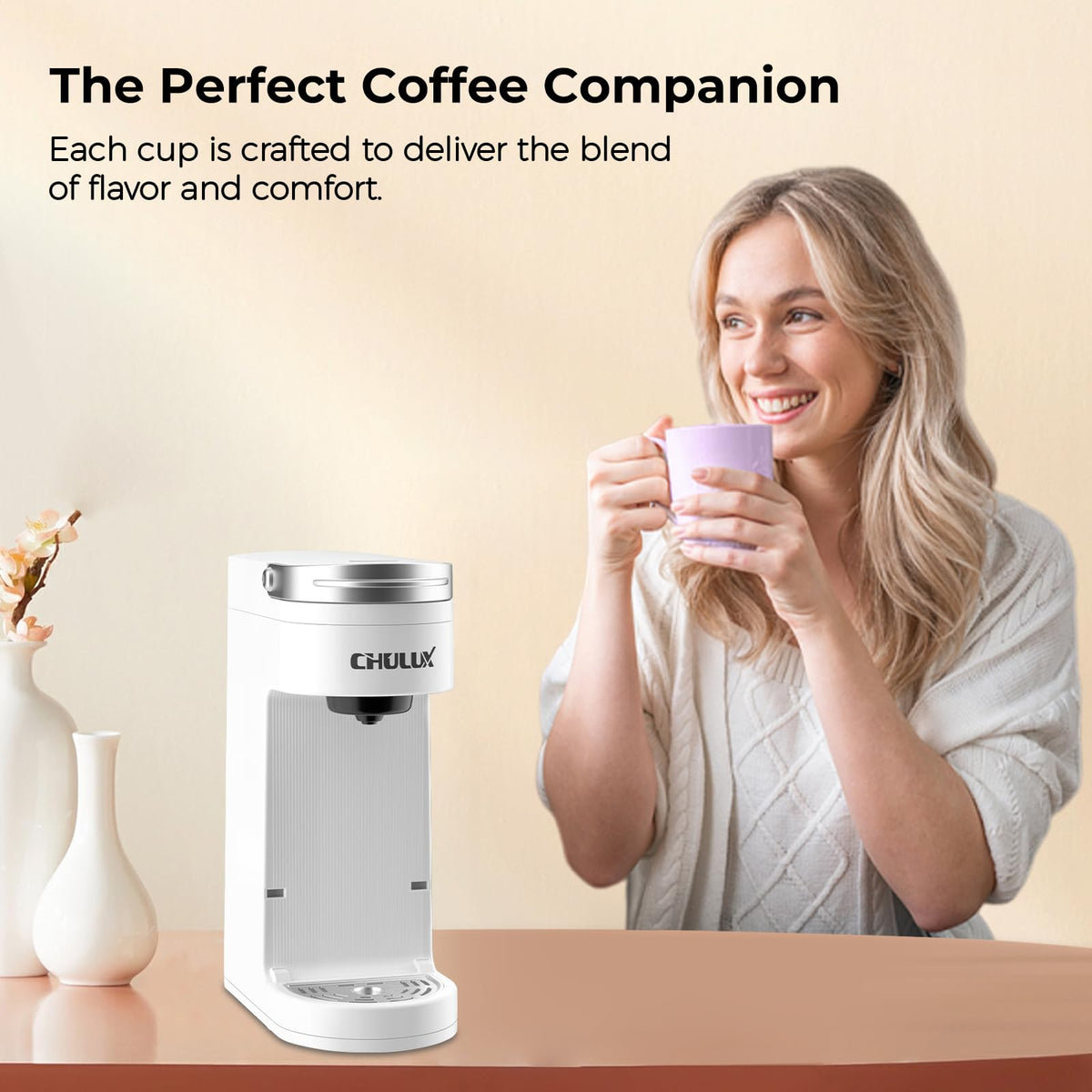 Slim Single Serve Coffee Maker for K Pod