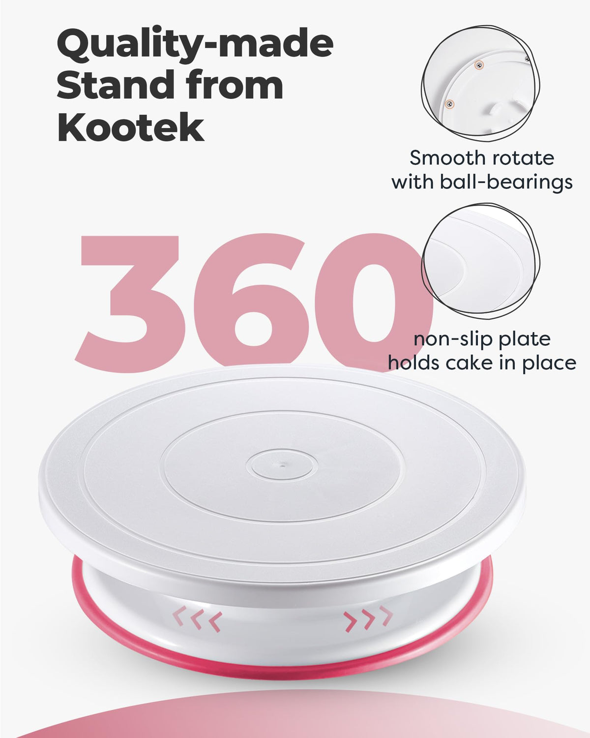 Cake Decorating Kit with Turntable Baking Supplies for Beginner Pros