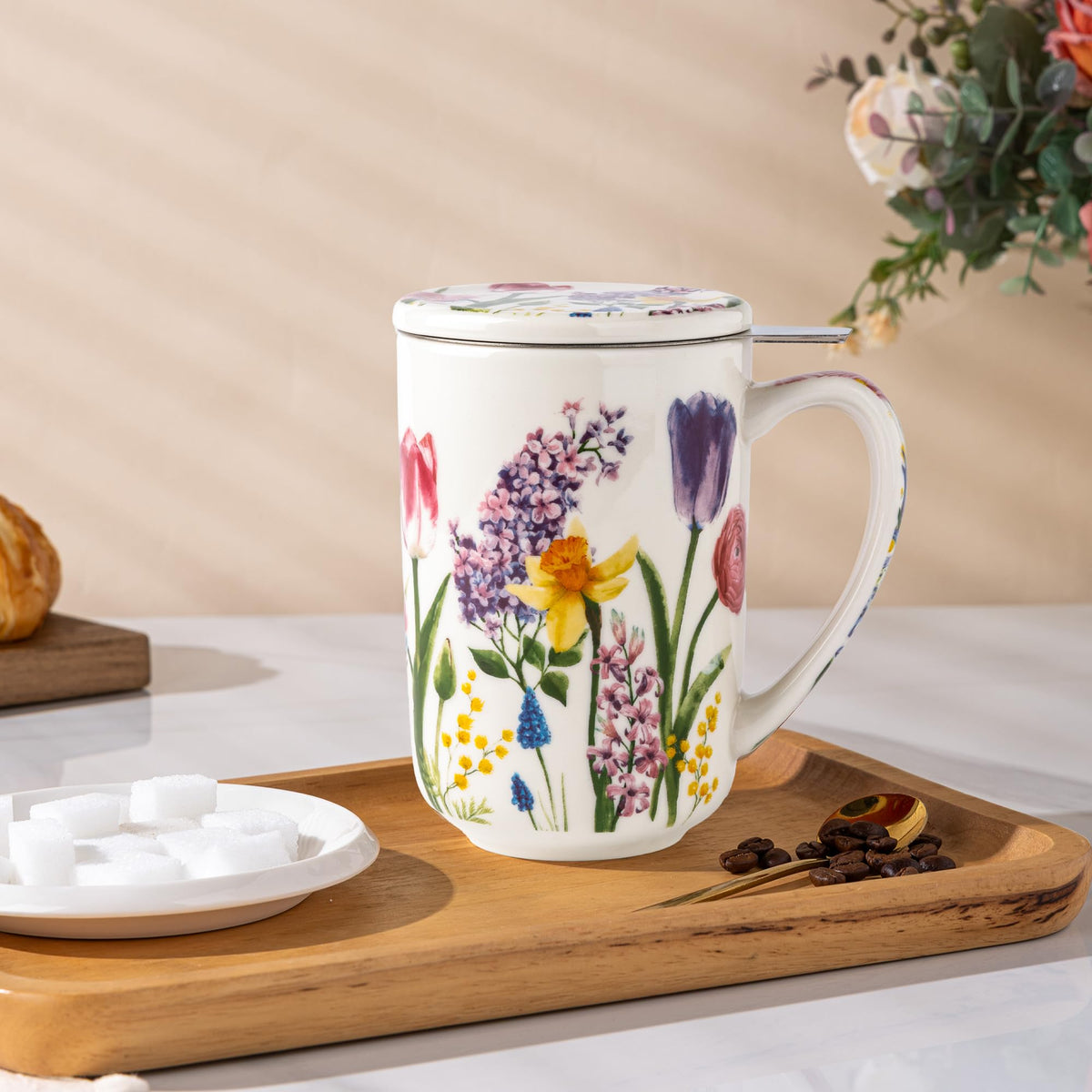 Tea Mug with Infuser and Lid