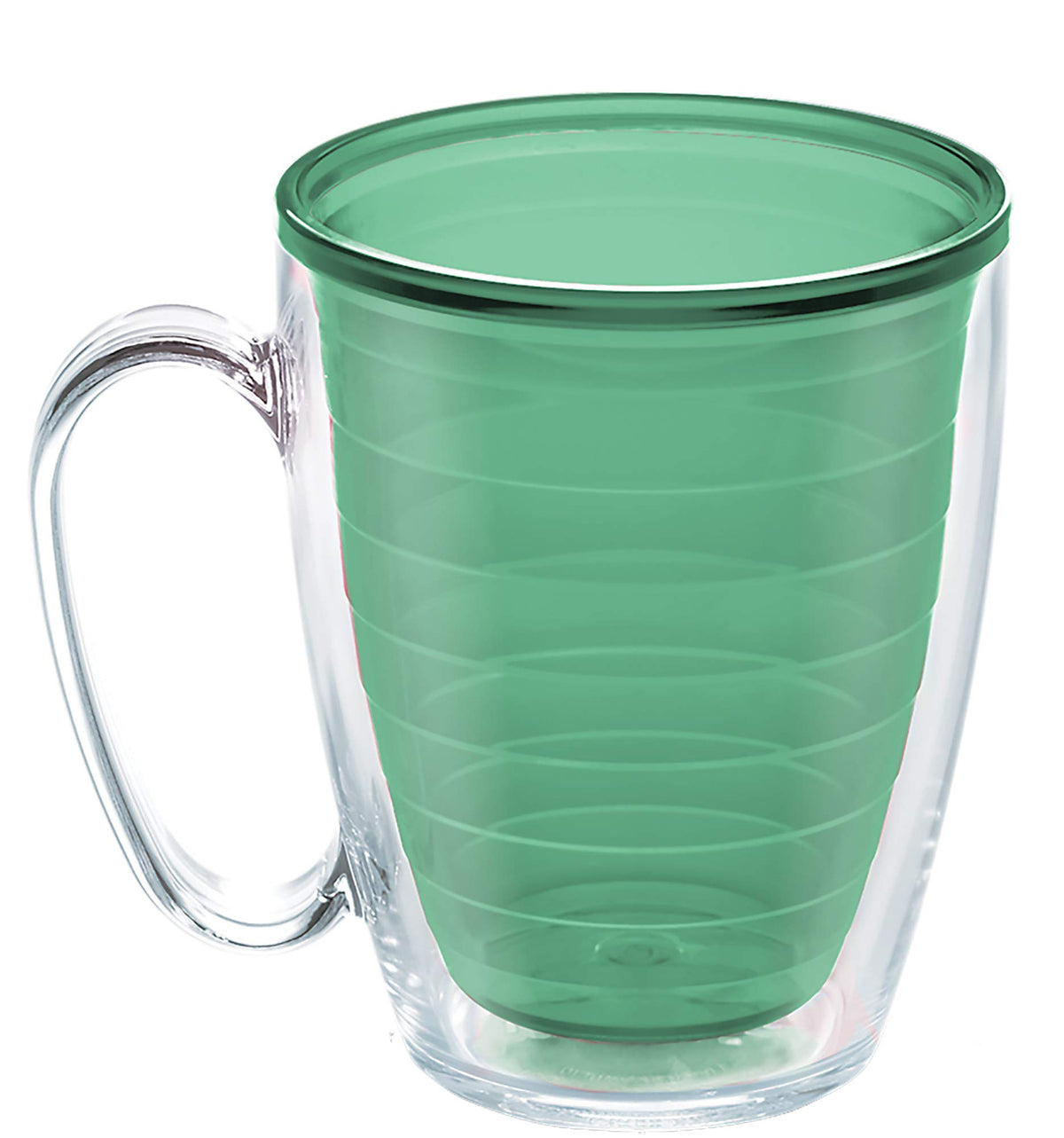 Clear & Colorful Tabletop Made in USA Double Walled Insulated Tumbler Travel Cup Keeps Drinks Cold & Hot