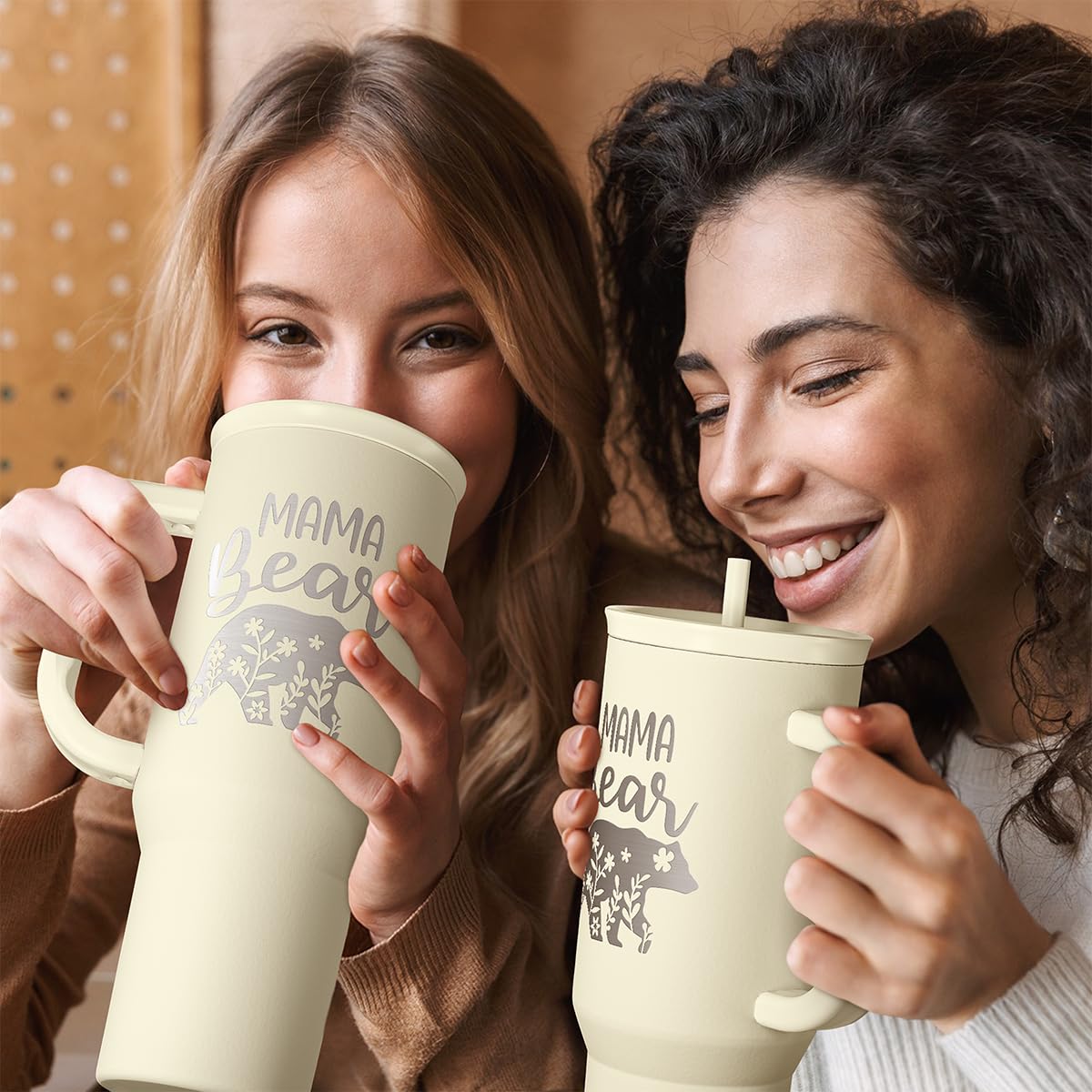 Mom Tumbler with Handle 40oz