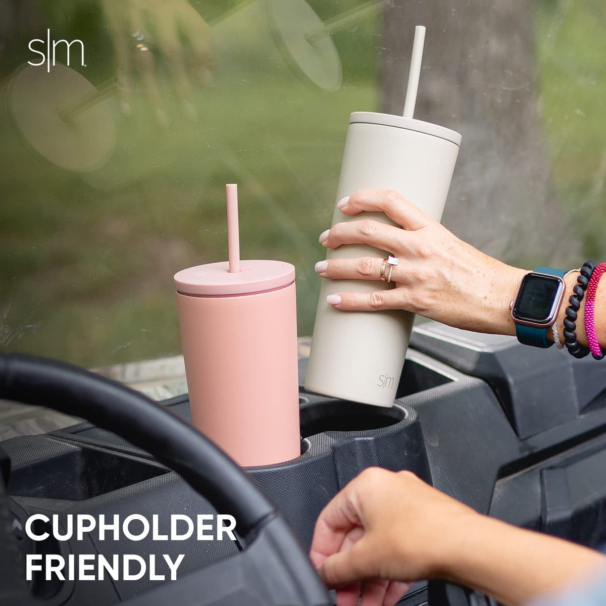 Insulated Tumbler with Lid and Straw