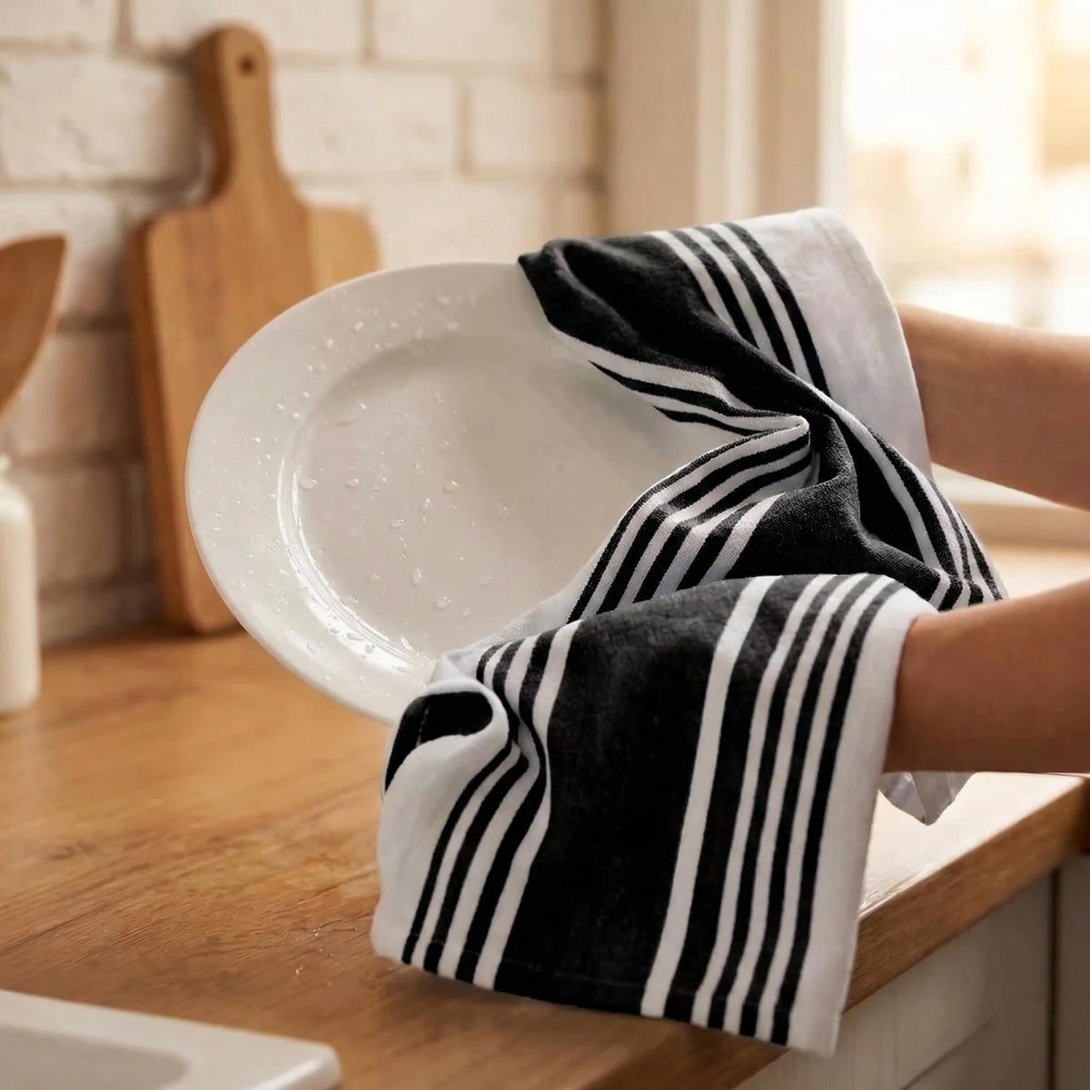 Kitchen Towels Cotton Dish Towels 20”x30” (6 Count)