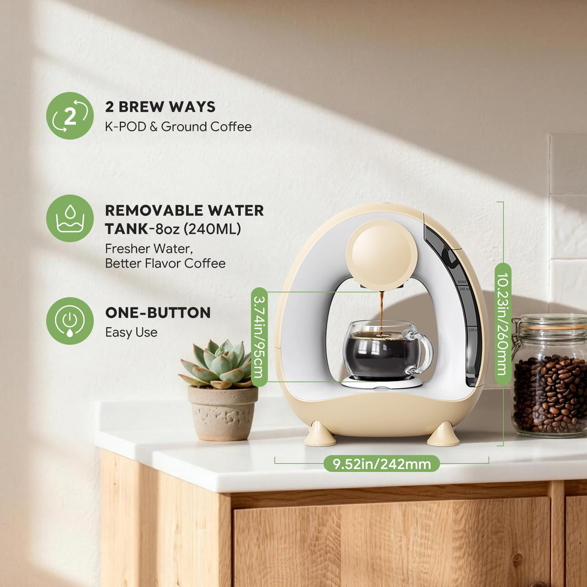 Pods and Grounds Single Serve Coffee Maker
