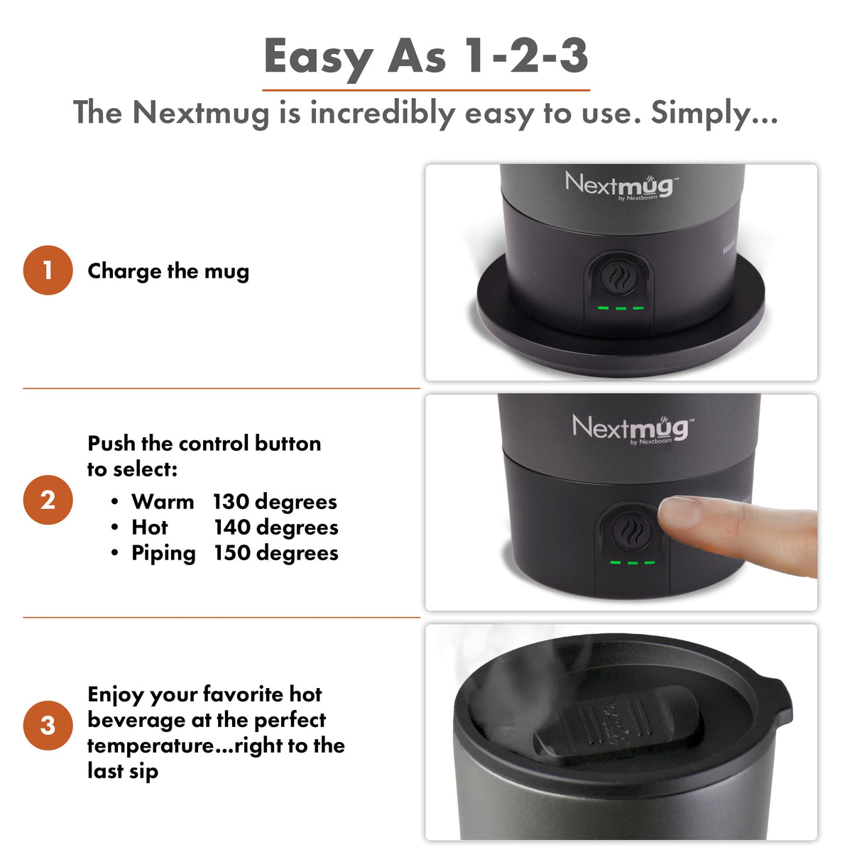 Nextmug Go Temperature