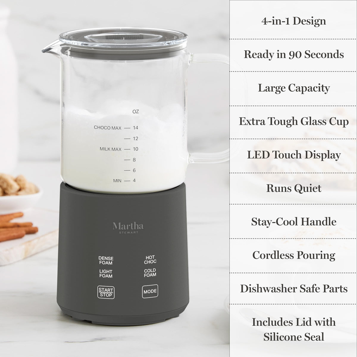 10oz Milk Frother & Steamer