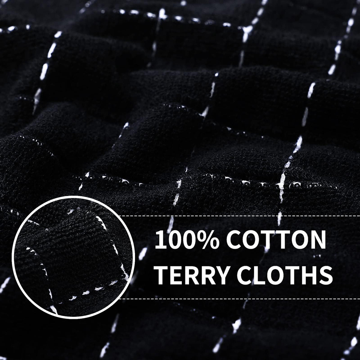 100% Cotton Terry Kitchen Towels (6 Count)