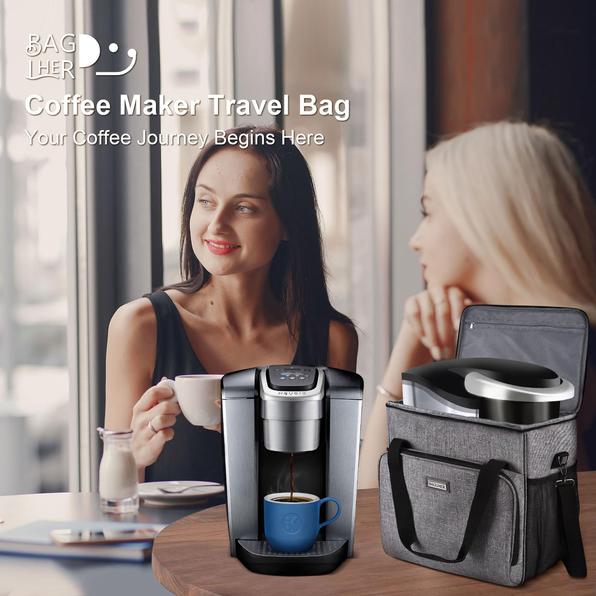 Coffee Maker Travel Bag Compatible with Keurig K
