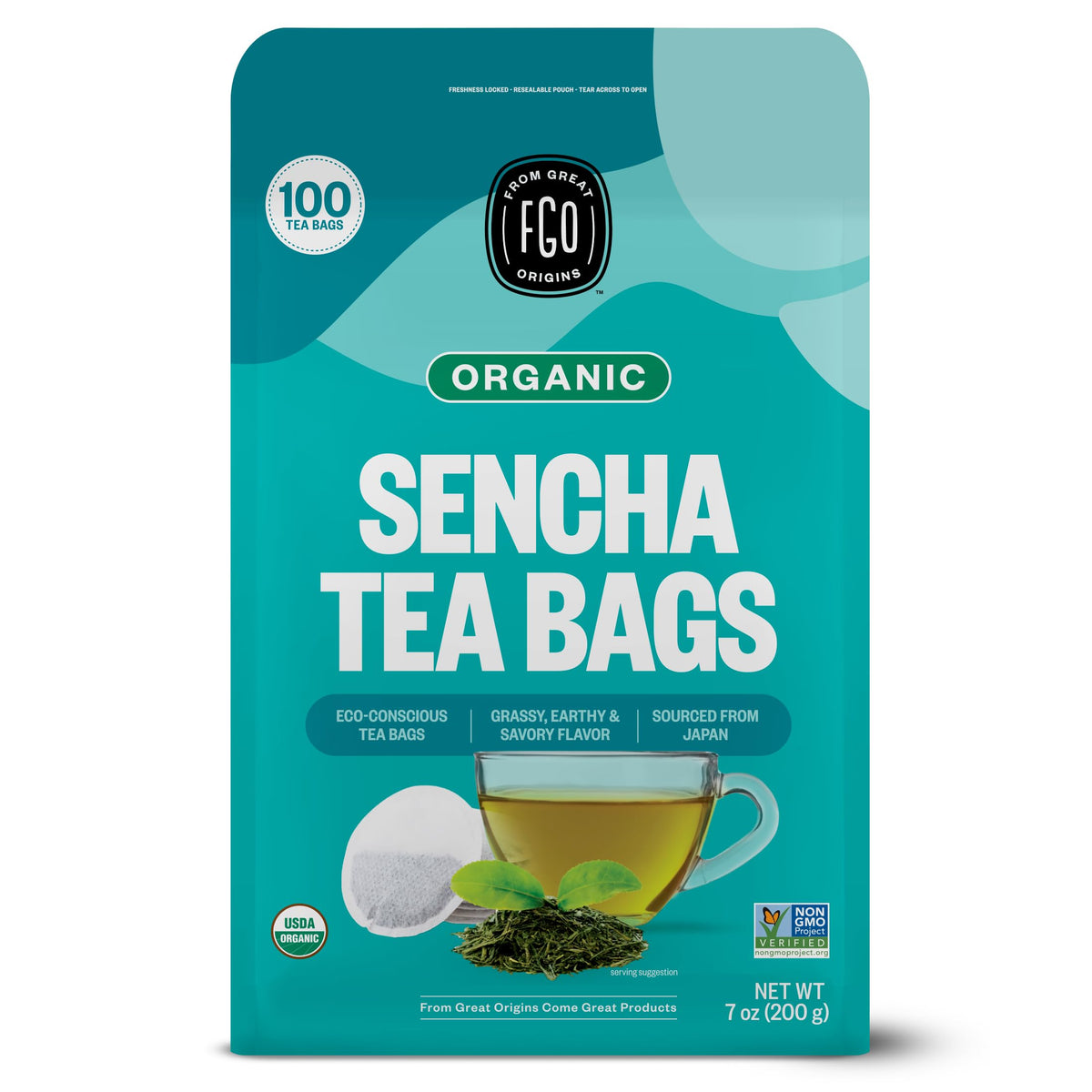 Organic Sencha Green Tea (100 Count)