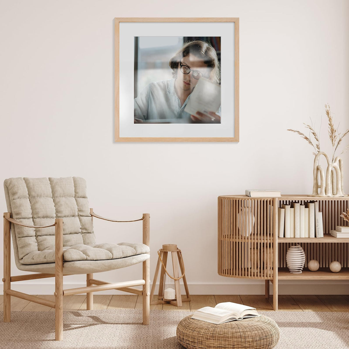 20x20 Solid Oak Wood Picture Frames (3 Count)