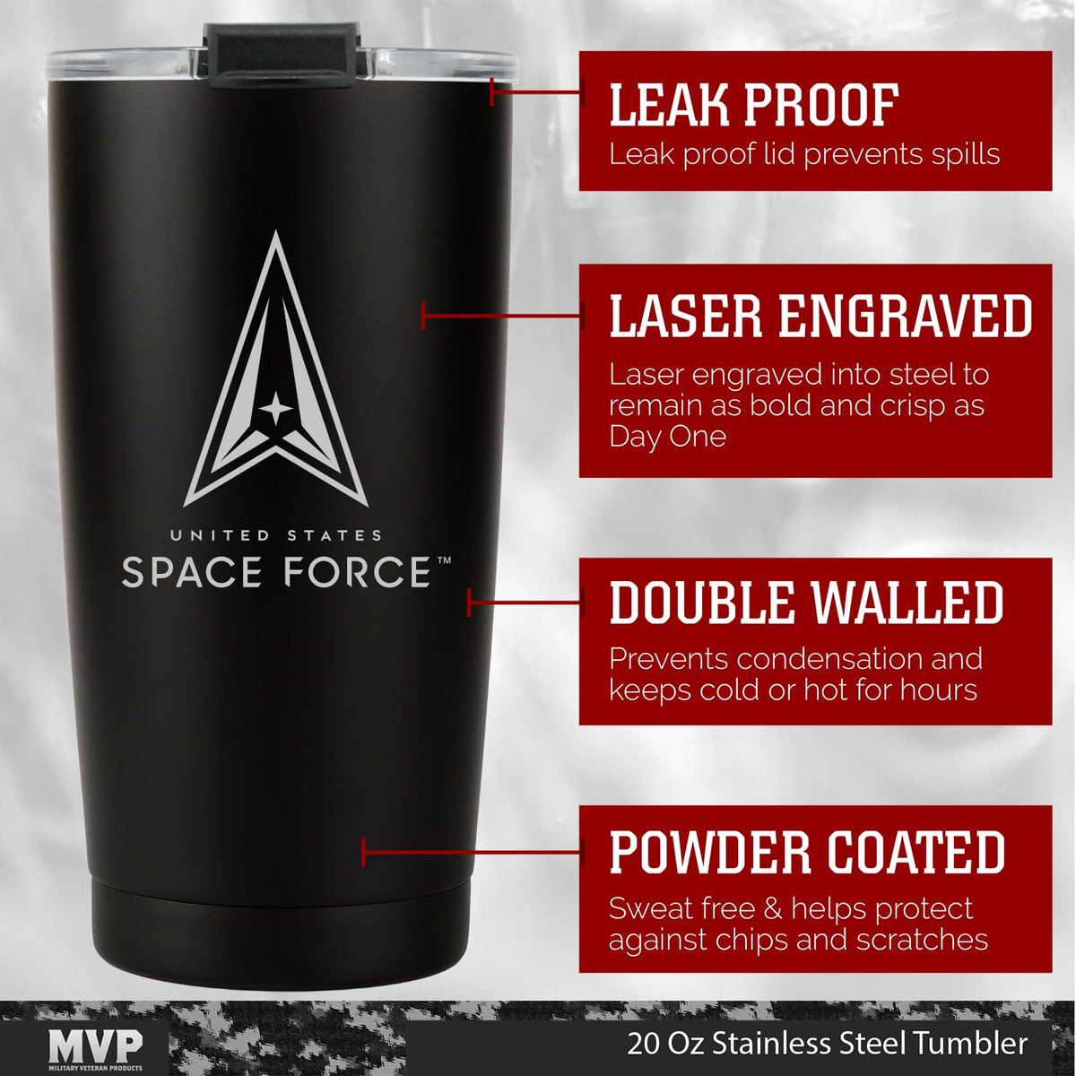 20 oz Space Force Tumbler