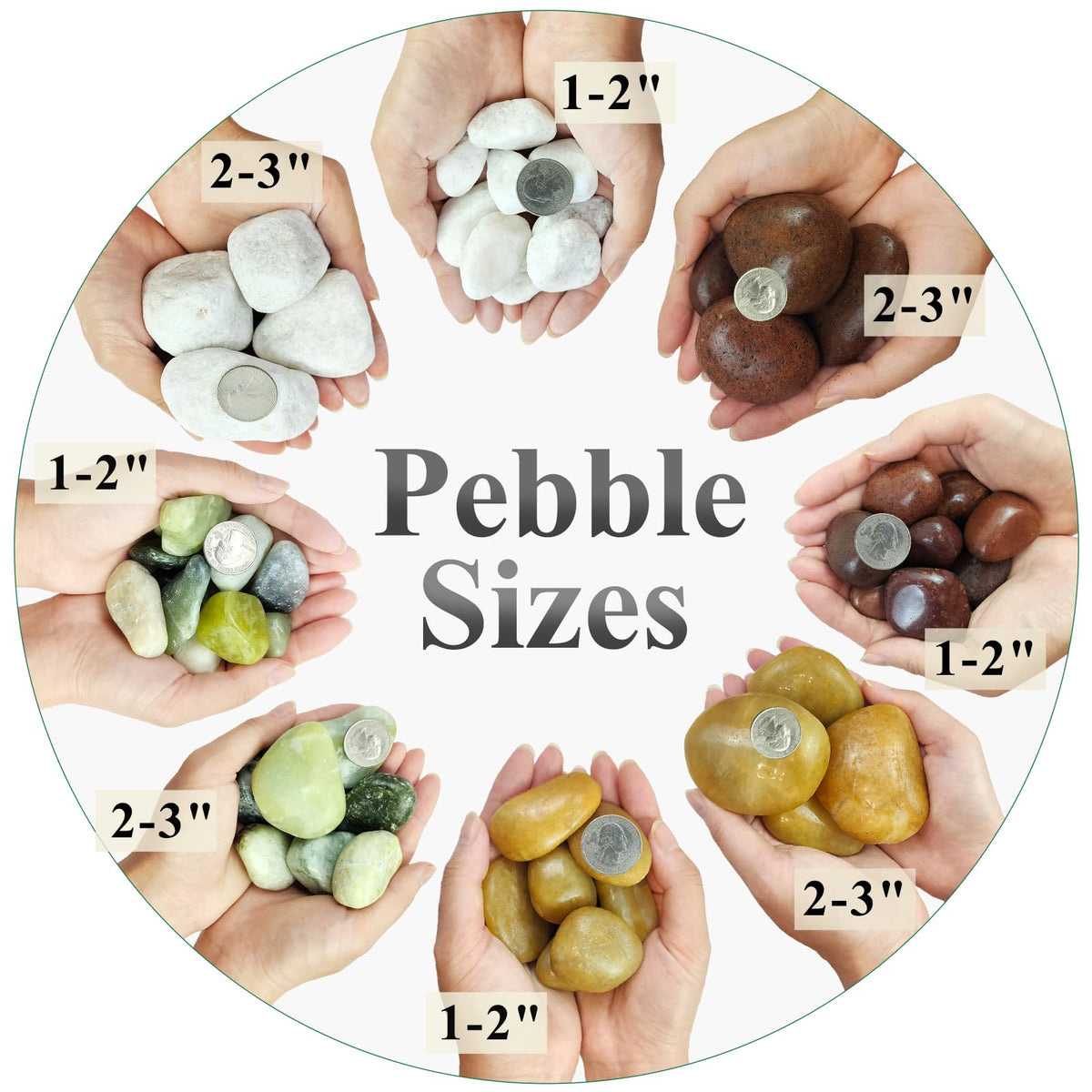 20 lbs Red River Rocks for Garden