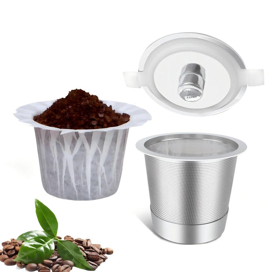 1 Pack Reusable K Cup with 100 Count Paper Coffee Filters for Keurig 1.0 and 2.0 Coffee Makers (101 Count)