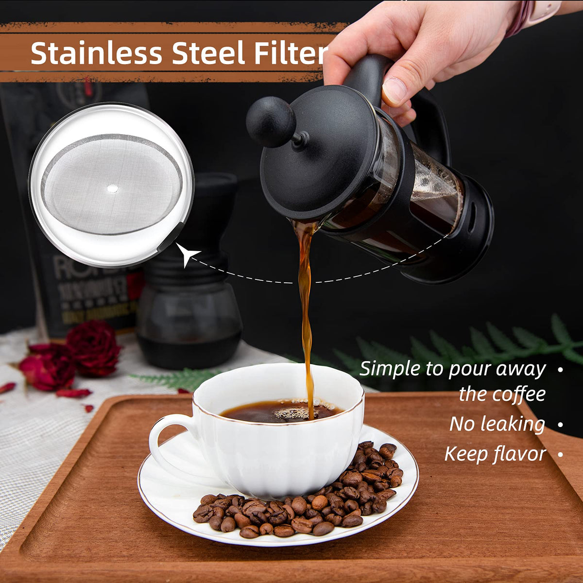 Mini French Press Coffee Maker