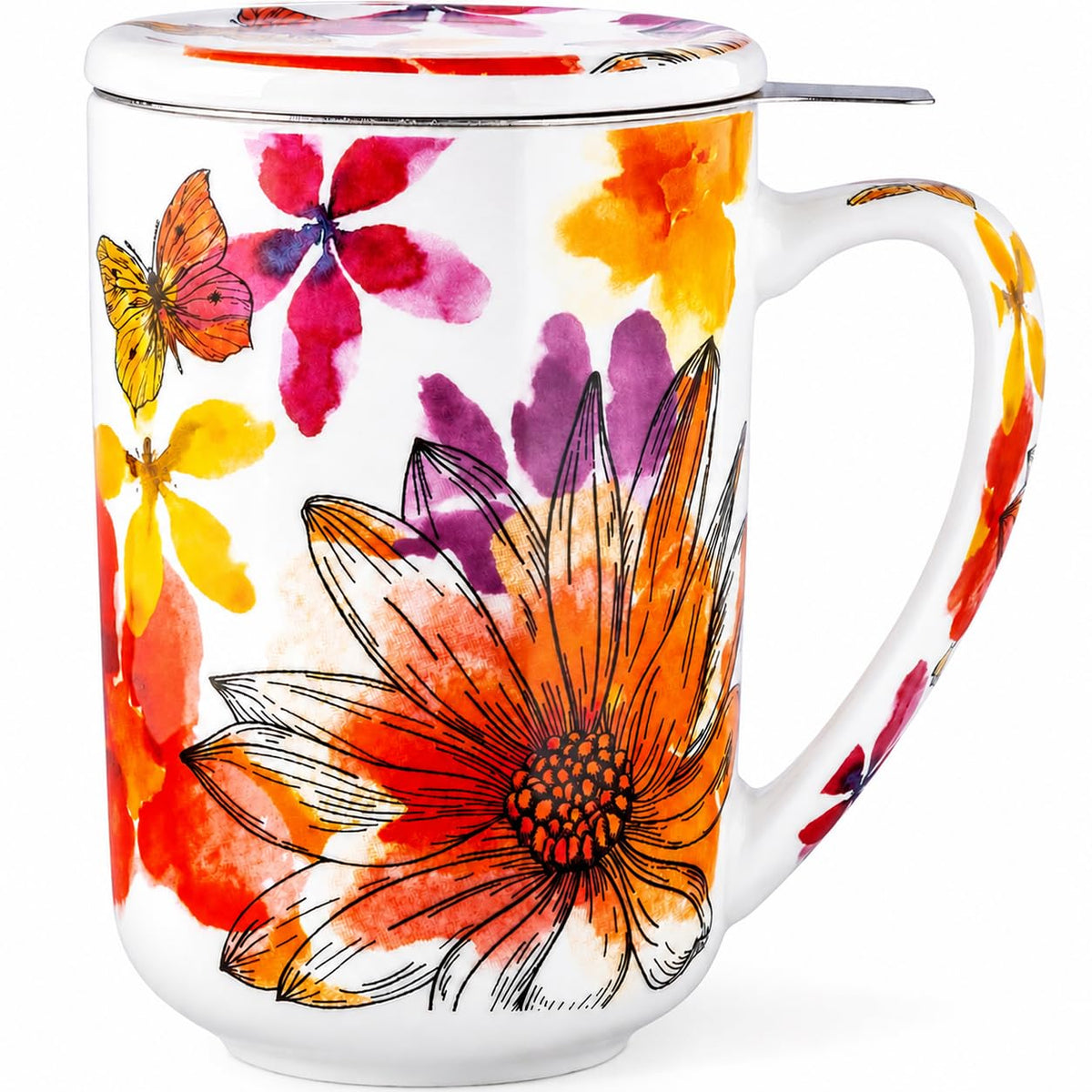 Tea Mug with Infuser and Lid