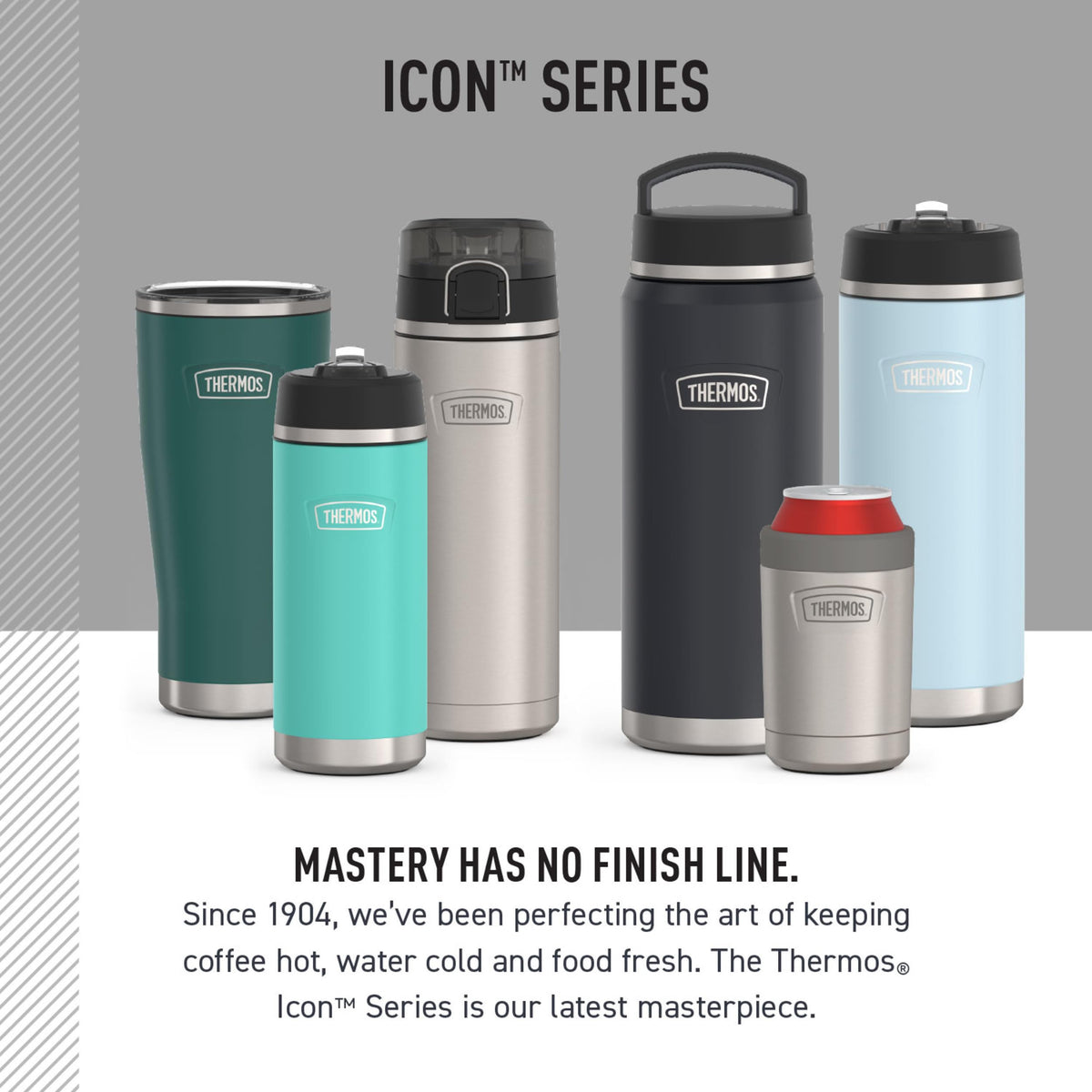 Icon Series 24oz Stainless Steel Tumbler with Slide Lock Lid