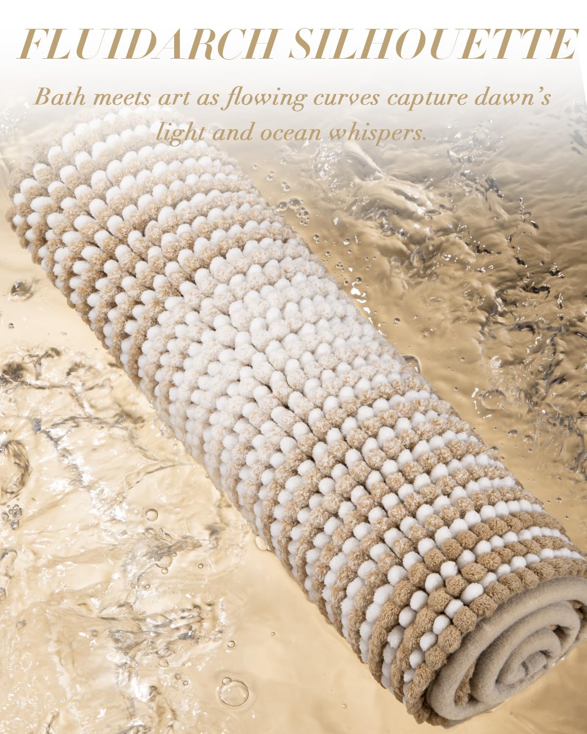 Large Chenille Bathroom Rugs Runner (7.996 Sq Ft)