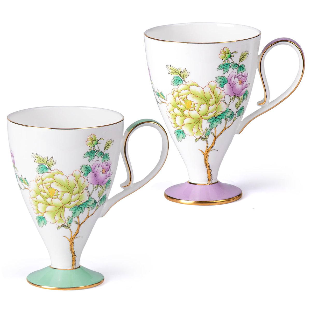 Bone China Coffee Mugs (2 Count)