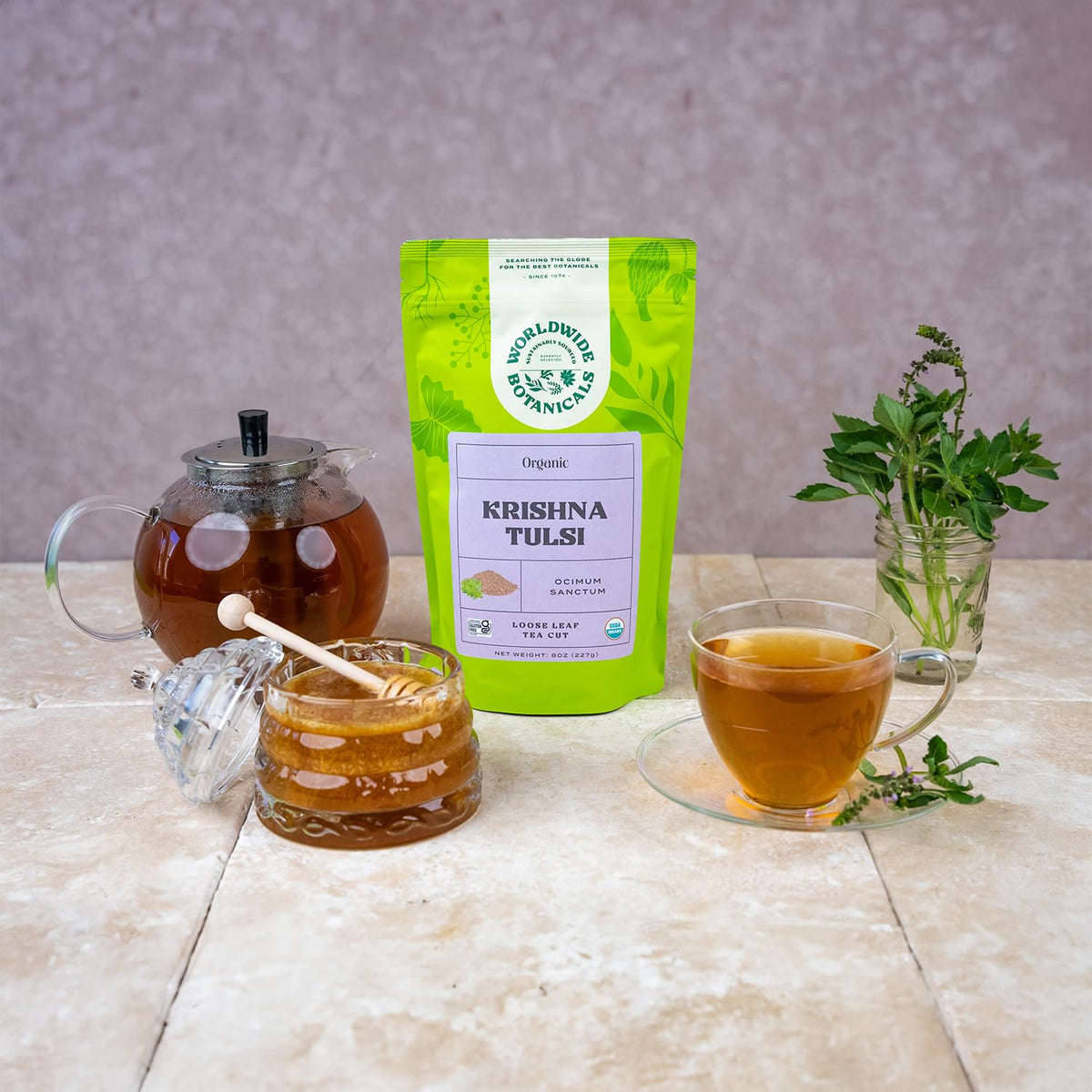 Organic Holy Basil Tea (8 Ounce)