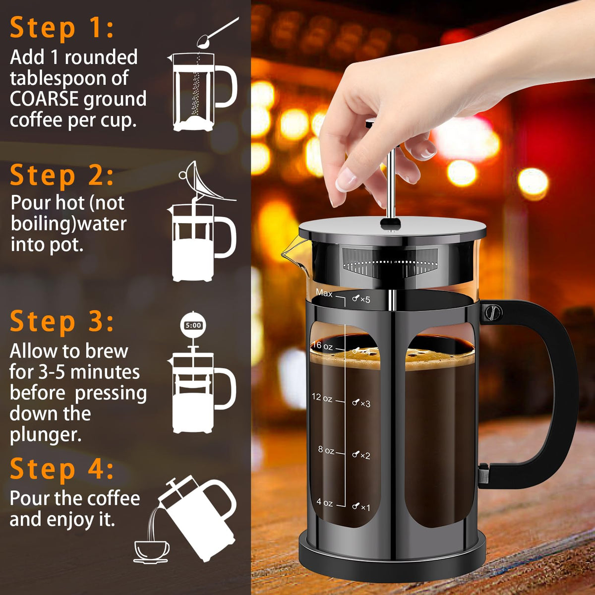 French Press Coffee Maker