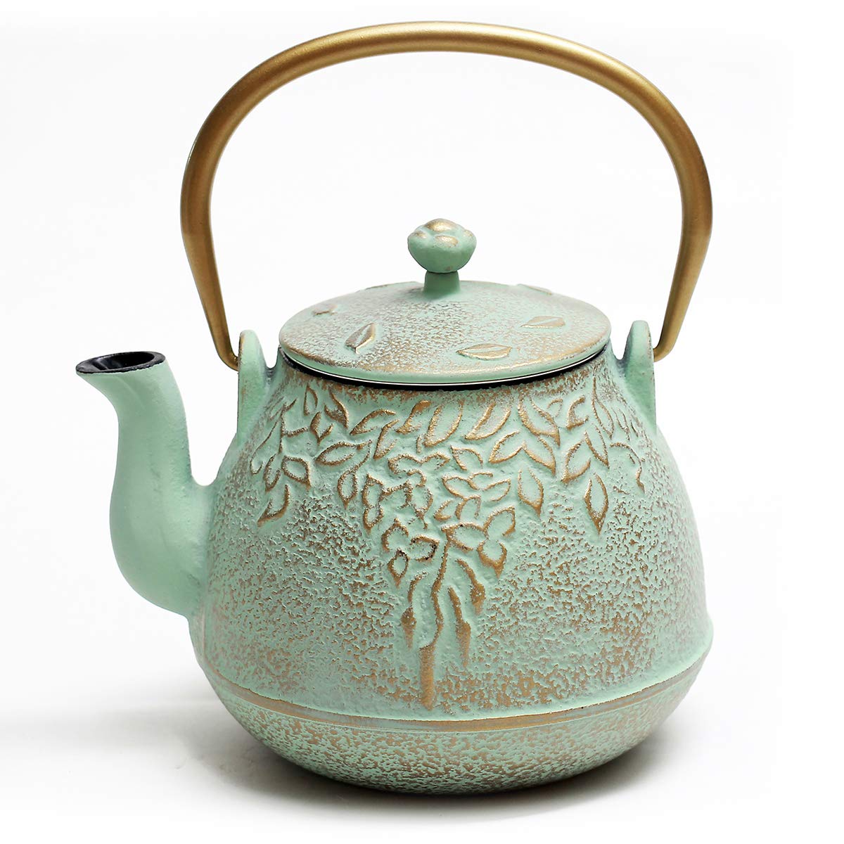 Tea Kettle TOPTIER Japanese Cast Iron Teapot with Infuser for Loose Leaf and Tea Bags
