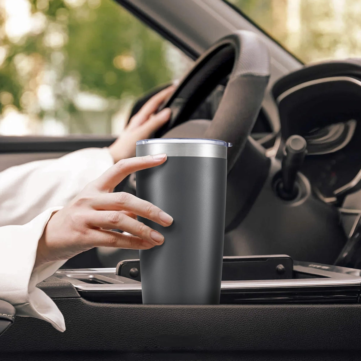 20 oz Tumbler with Lid Stainless Steel Insulated Tumblers Bulk Cups Mug (8 Count)