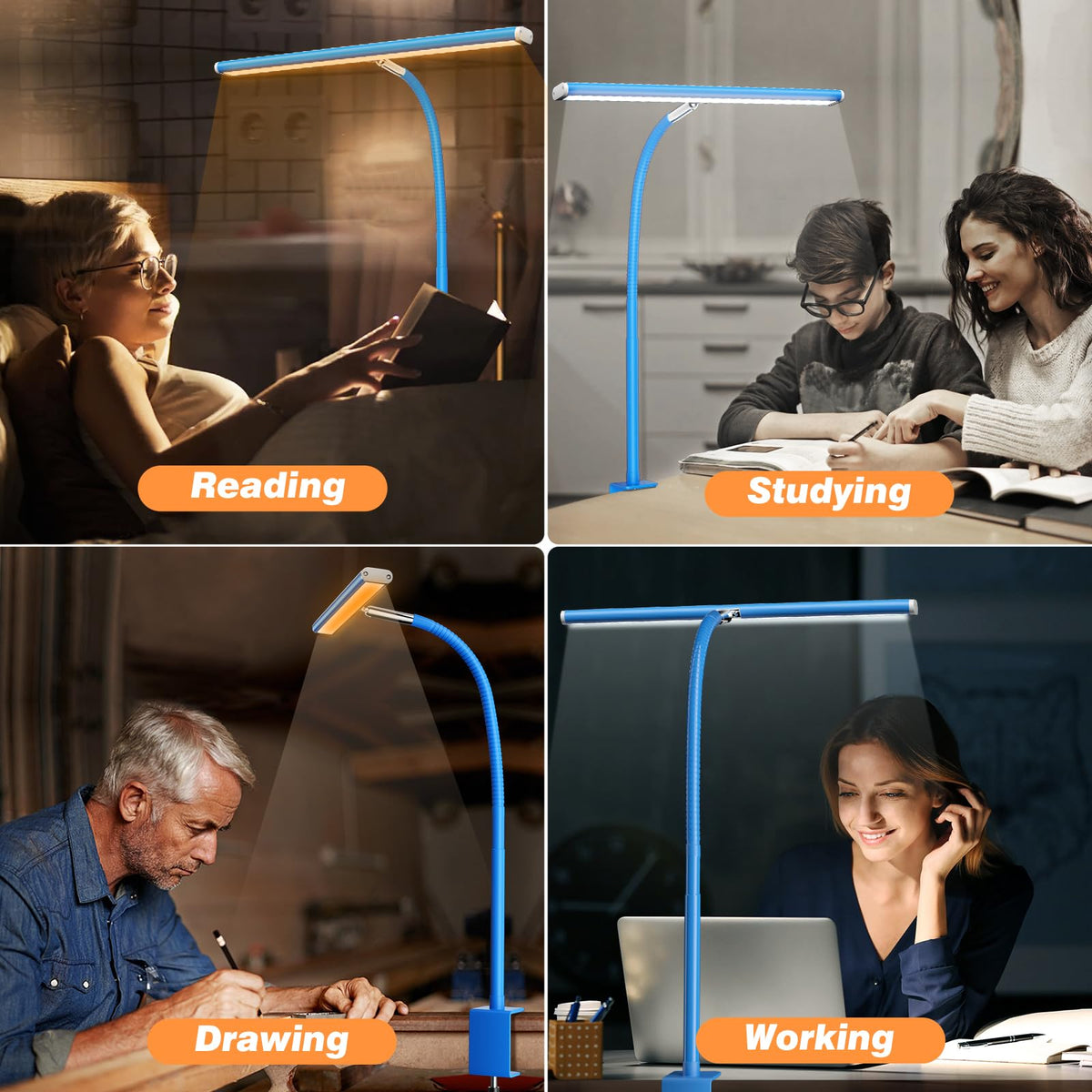 LED Desk Lamp with Clamp