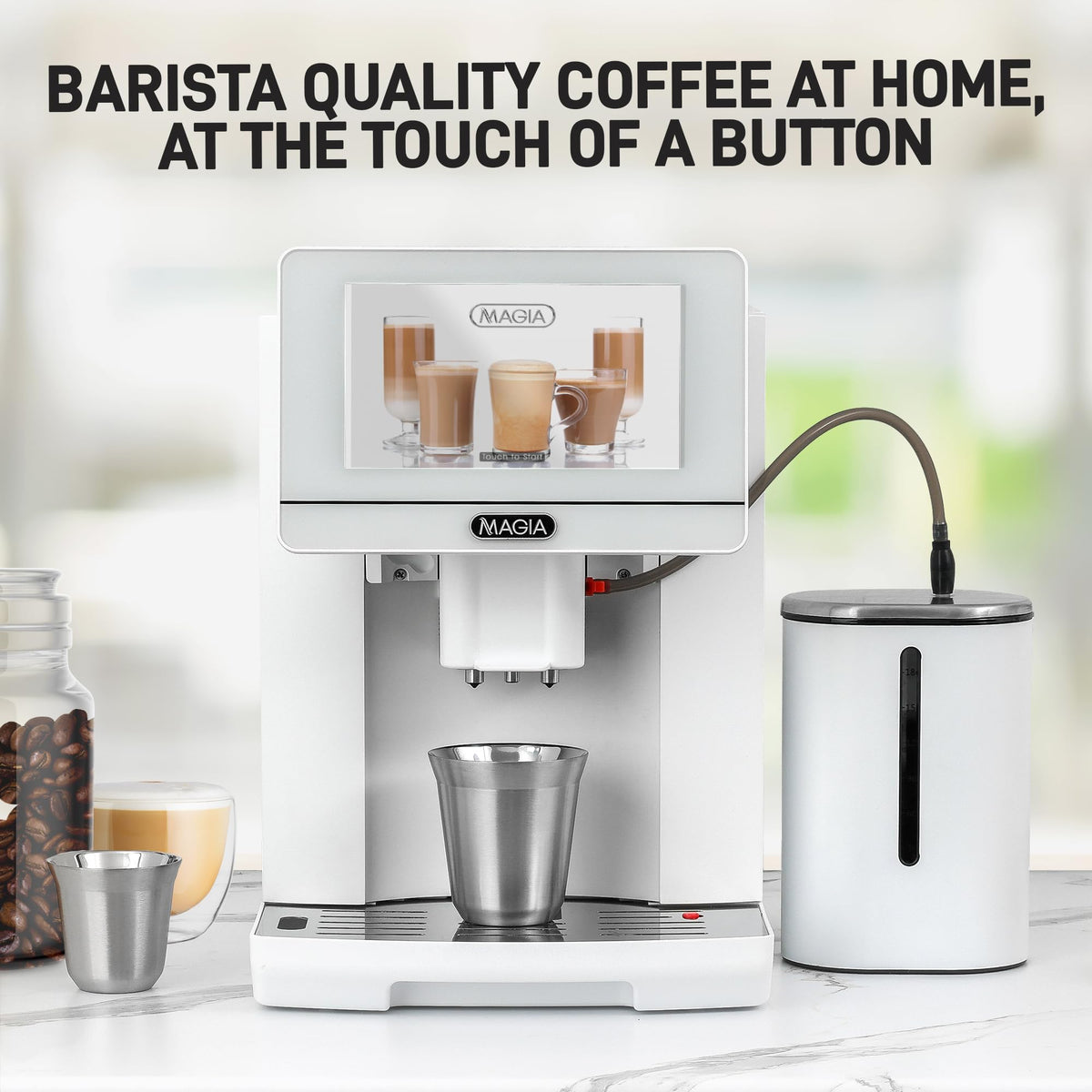 Zulay Magia Super Automatic Espresso Maker Machine with Grinder