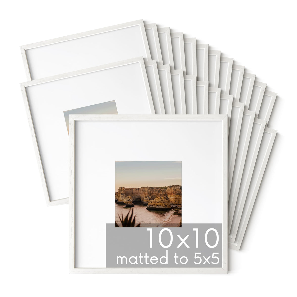 White Oak Wood 10x10 Picture Frames