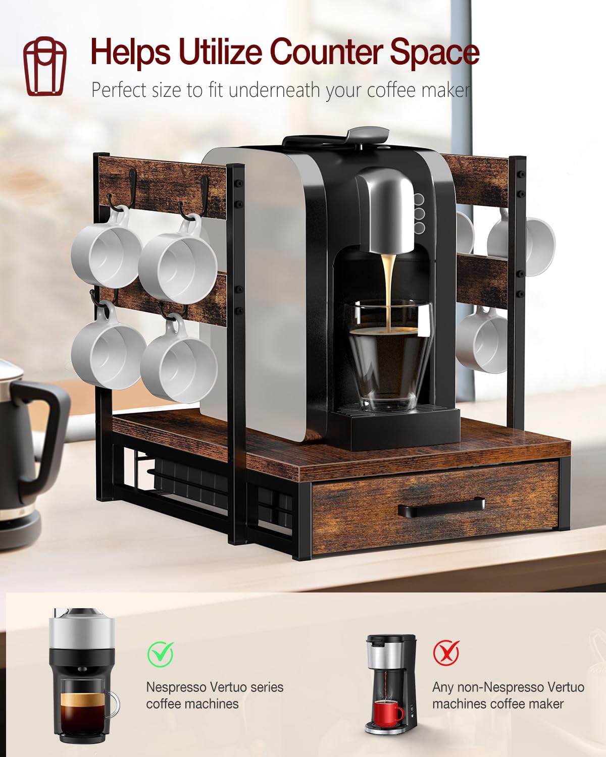 Coffee Pod Holder Compatible with Nespresso