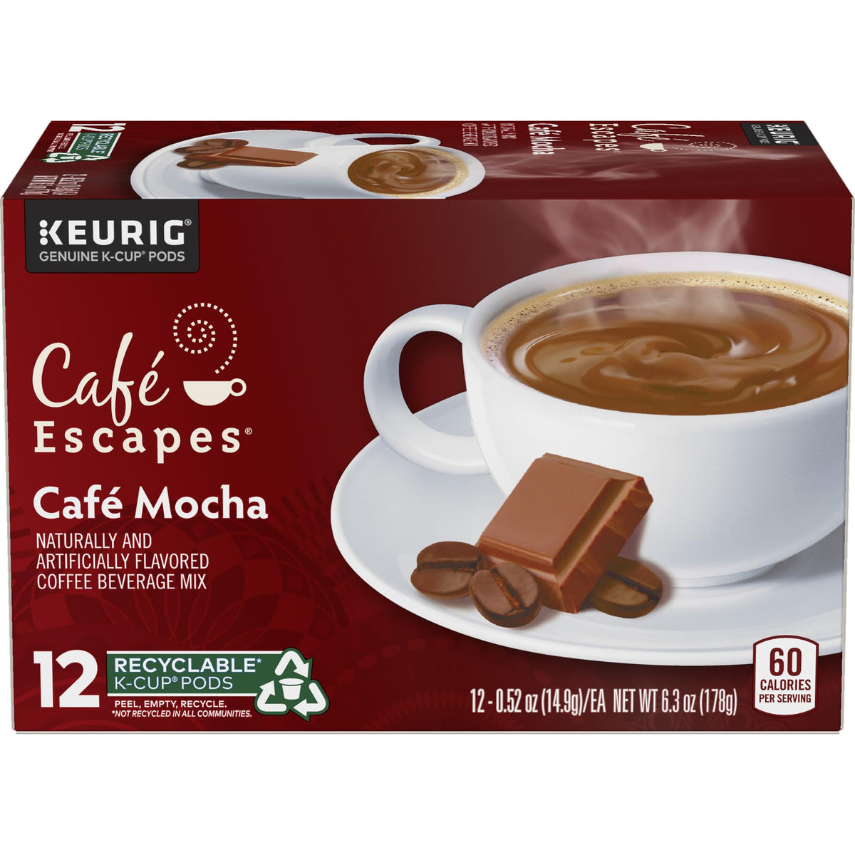 Cafe Escapes Cafe Mocha Keurig Single (72 Count)