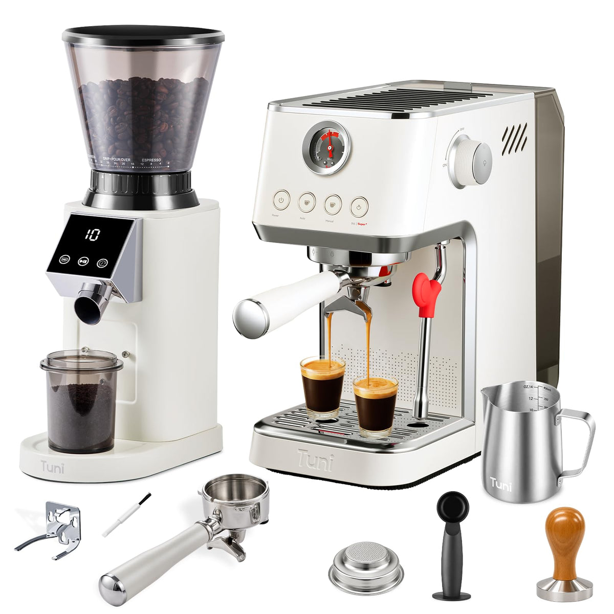 E2 Gen3 Espresso Machine with G1 Conical Burr Coffee Grinder