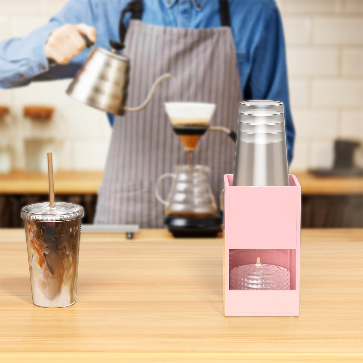 2 Tier Coffee Station Organizer for Countertop