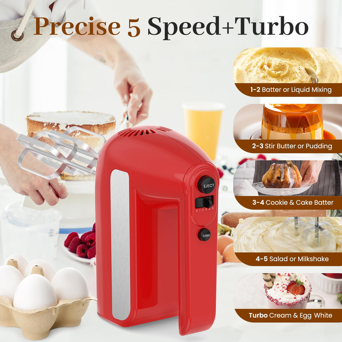 5 Speed Electric Hand Mixer