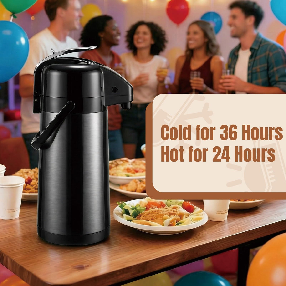 Airpot Coffee Dispenser with Pump