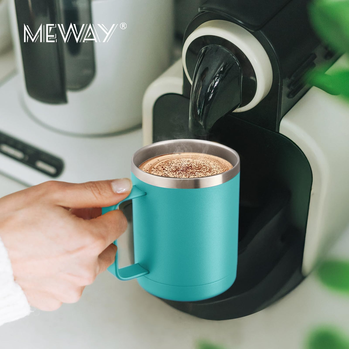 12oz Coffee Mug With Handle and Sliding Lid