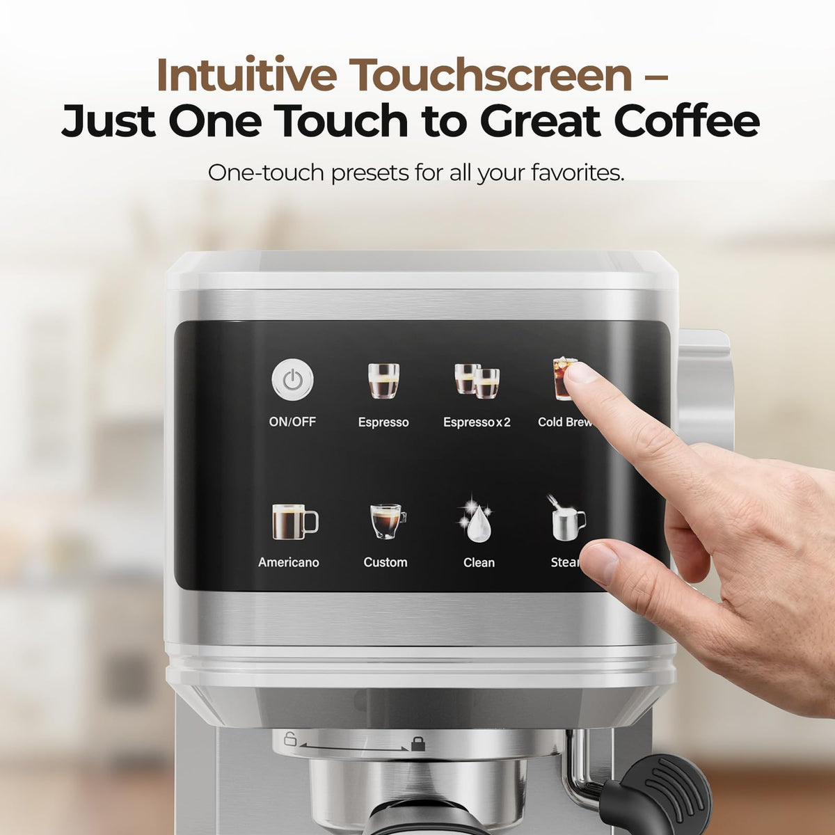 T1A PRO Espresso Machine with Milk Frother