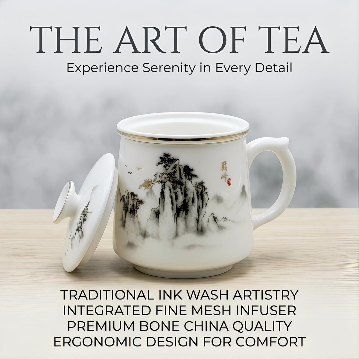 Ceramic tea cups